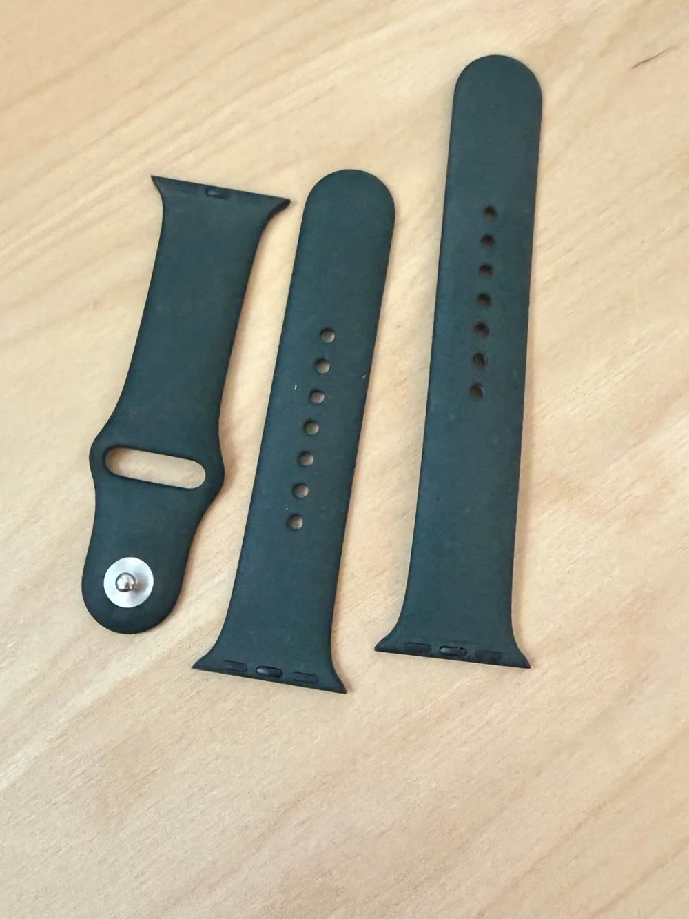 Dark Green Apple Silicone Sport Watch Band